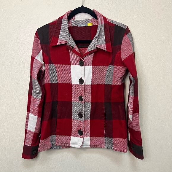 Cabela's Red Plaid Shacket Size S - Picture 1 of 5